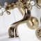 Kingston Brass KS229AB Tub Wall Mount Clawfoot Tub Faucet with Hand Shower, Antique Brass KS229AB - alternate 3